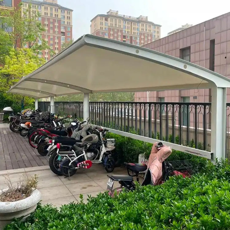 文成县膜结构电动车棚